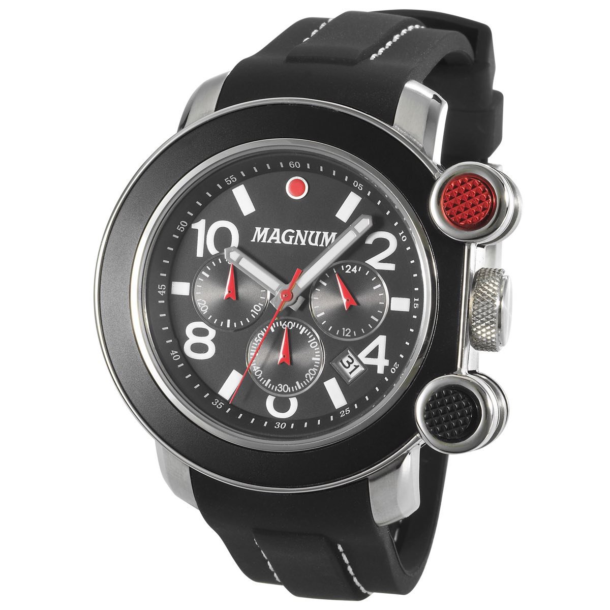 Relógio Magnum Analógico Conógrafo MA34576V Masculino - Preto Menor preço em Relógio Magnum Analógico Conógrafo MA34576V Masculino - Preto