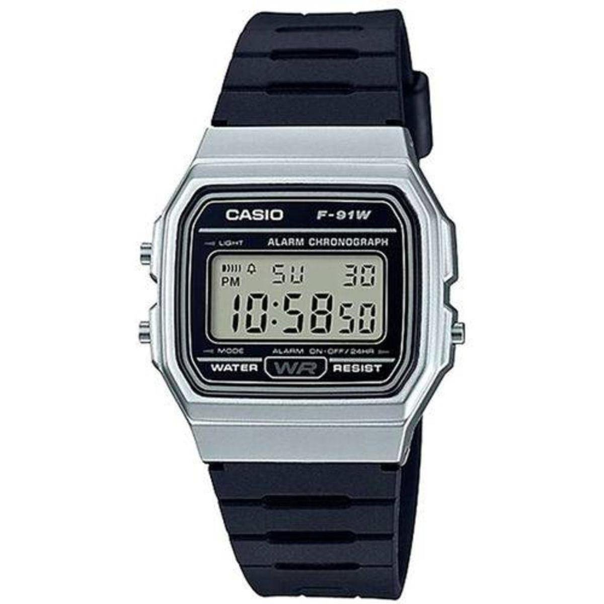 Relógio Masculino Casio Digital F-91Wm-7Adf Menor preço em Relógio Masculino Casio Digital F-91Wm-7Adf