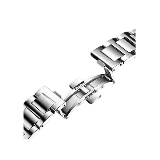 Relógio Masculino Casual Luxo Prateado Aço Inox Analógico