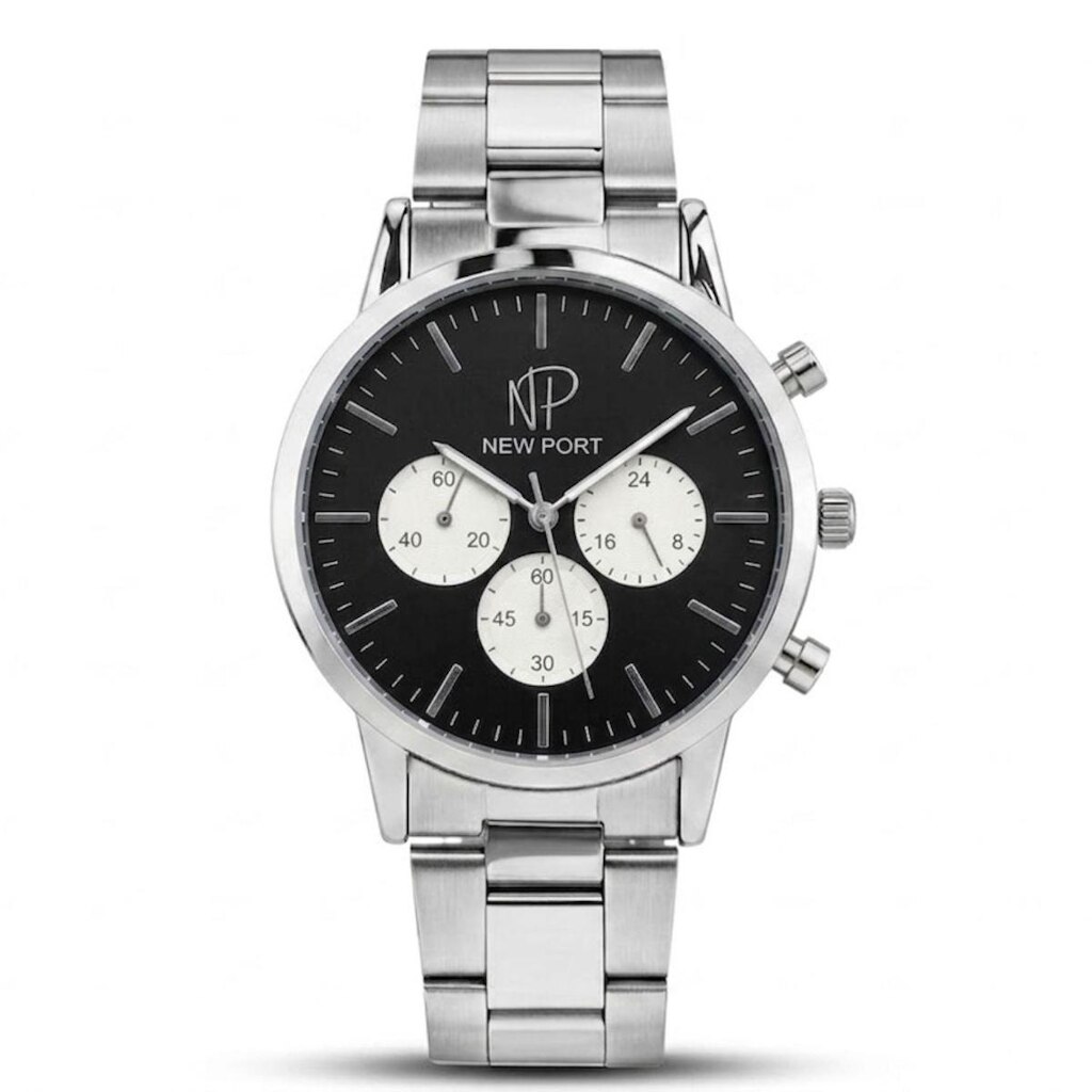 Relógio Masculino Cronógrafo Prova Dágua Clássico Preto 42mm