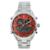 Relógio Masculino de Aço Tuguir AnaDigi Infinity GCS-1265 Prata e Vermelho - Prata+Vermelho