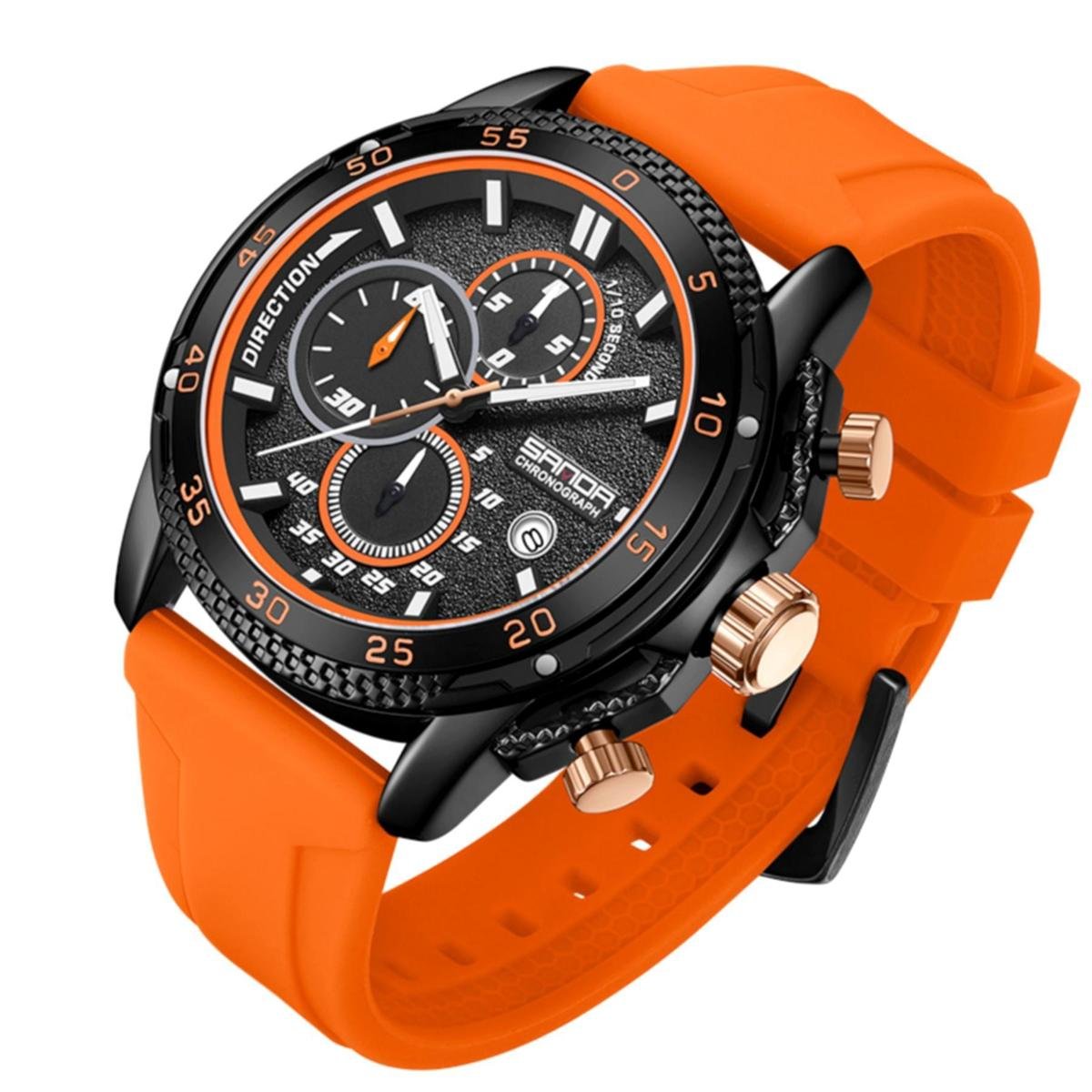 Relógio Masculino de Silicone Luminoso Quartzo Esportivo Impermeável 3atm Menor preço em Relógio Masculino de Silicone Luminoso Quartzo Esportivo Impermeável 3atm