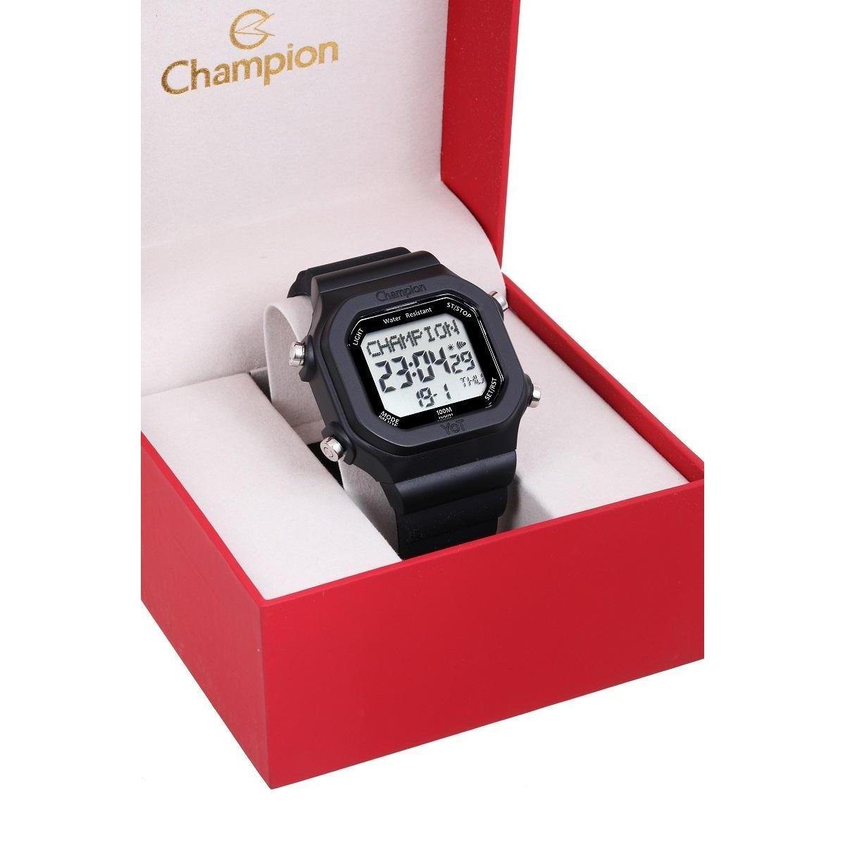 Relógio Masculino Digital Esportivo Champion YoT CP40181T Prova D'Água Menor preço em Relógio Masculino Digital Esportivo Champion YoT CP40181T Prova D'Água