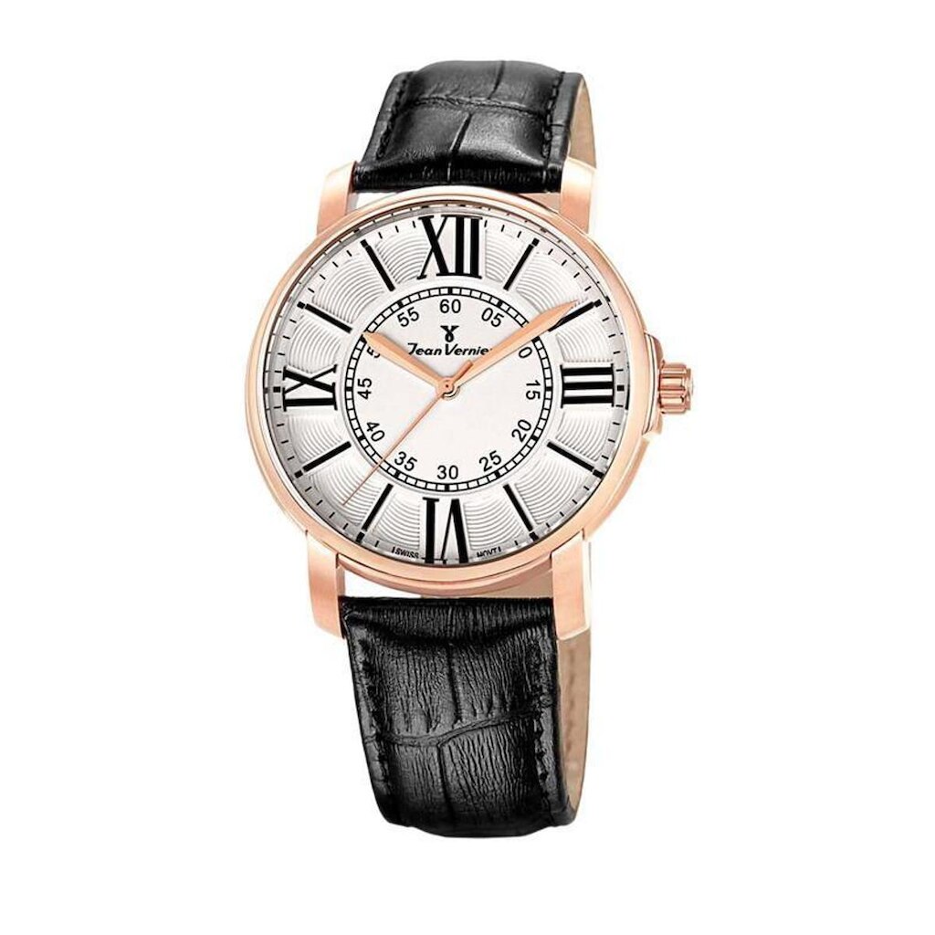 Relógio Masculino Jean Vernier Suíço Preto JV01090
