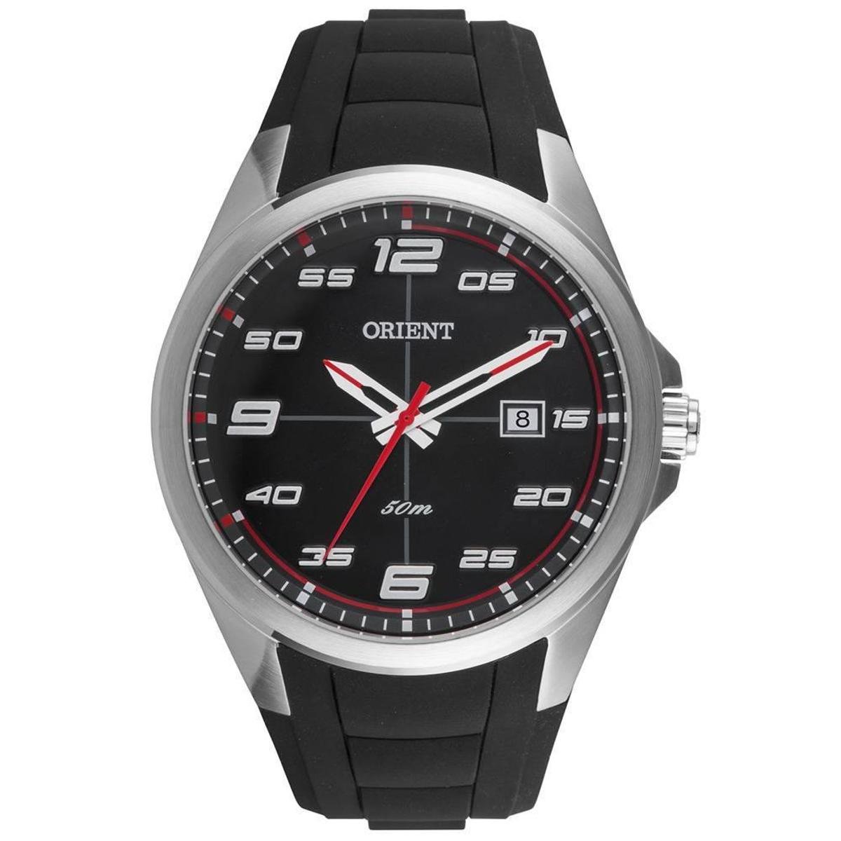 Relógio Masculino Orient MBSP1022-PBPX Silicone - Preto | Zattini