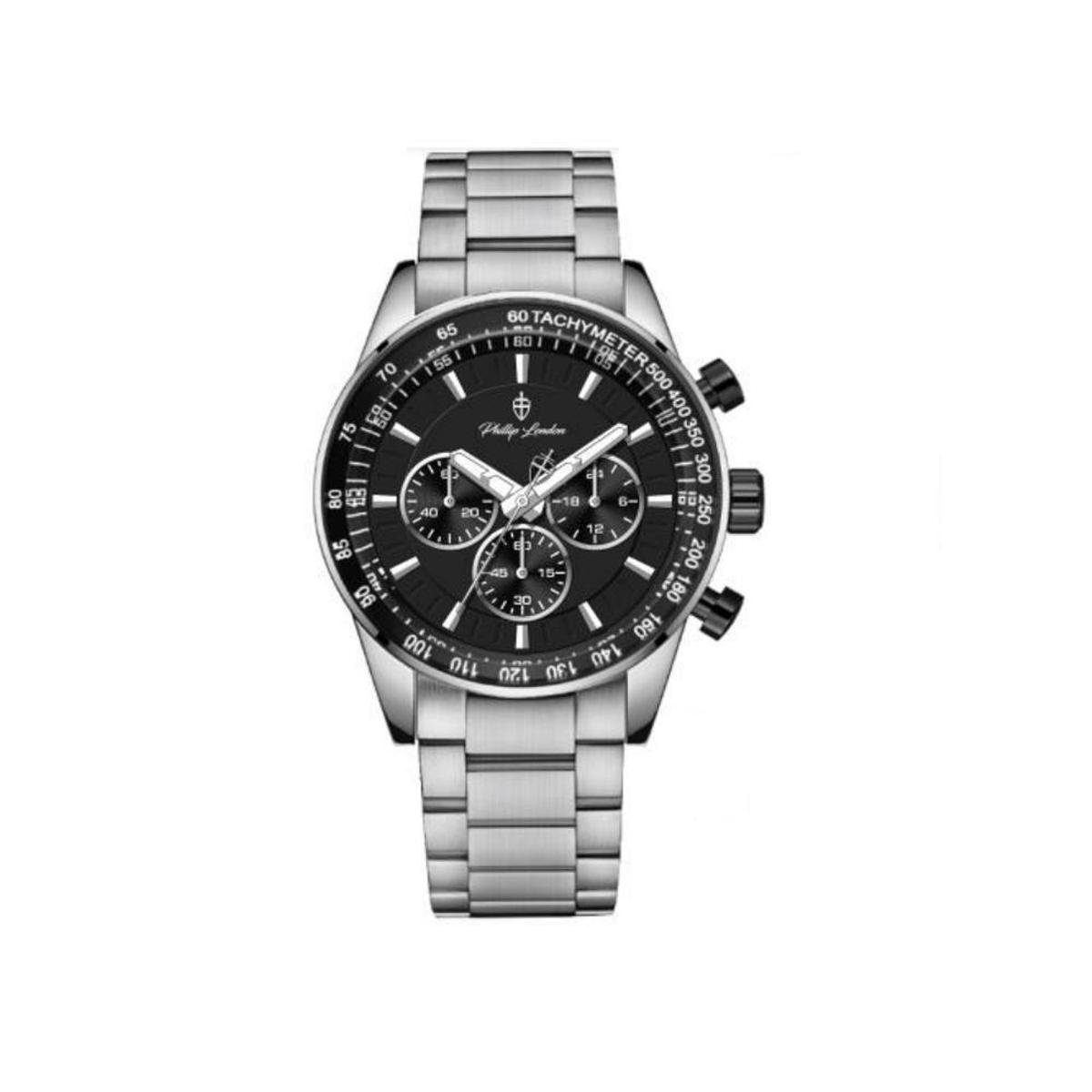 Relógio Masculino Quartz Phillip London Prata PL80342623MPRN - Prata Menor preço em Relógio Masculino Quartz Phillip London Prata PL80342623MPRN - Prata