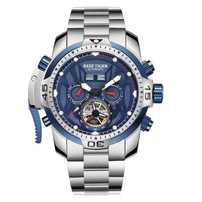 Relógio Masculino REEF TIGER RGA3532-YBYO À Prova D'Água Bronze