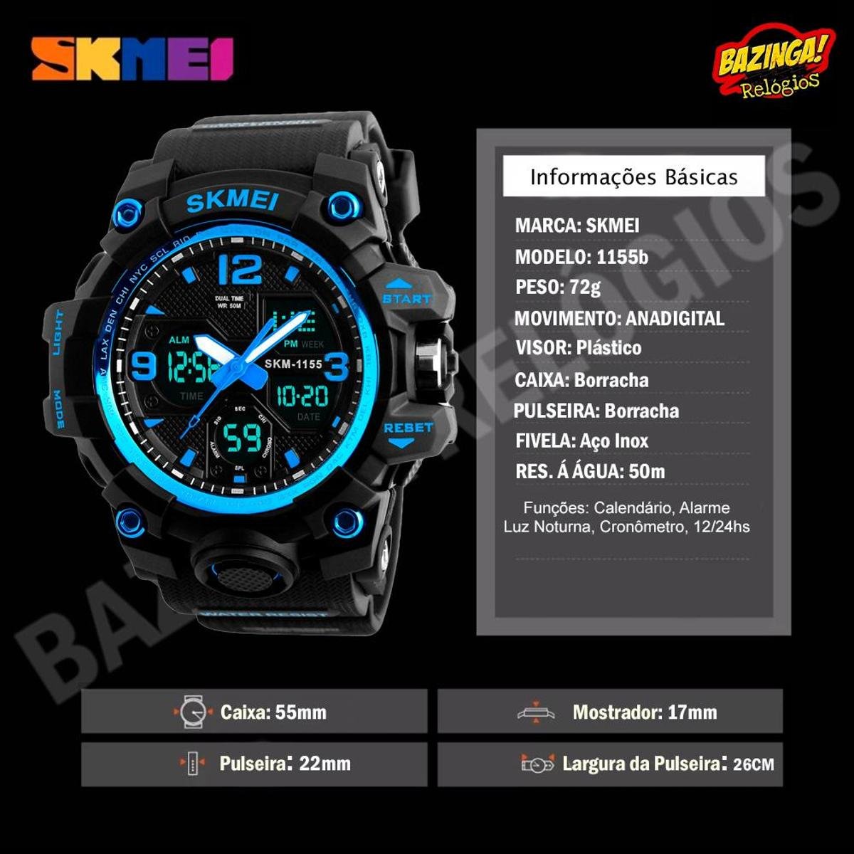 skmei 1155 camuflado