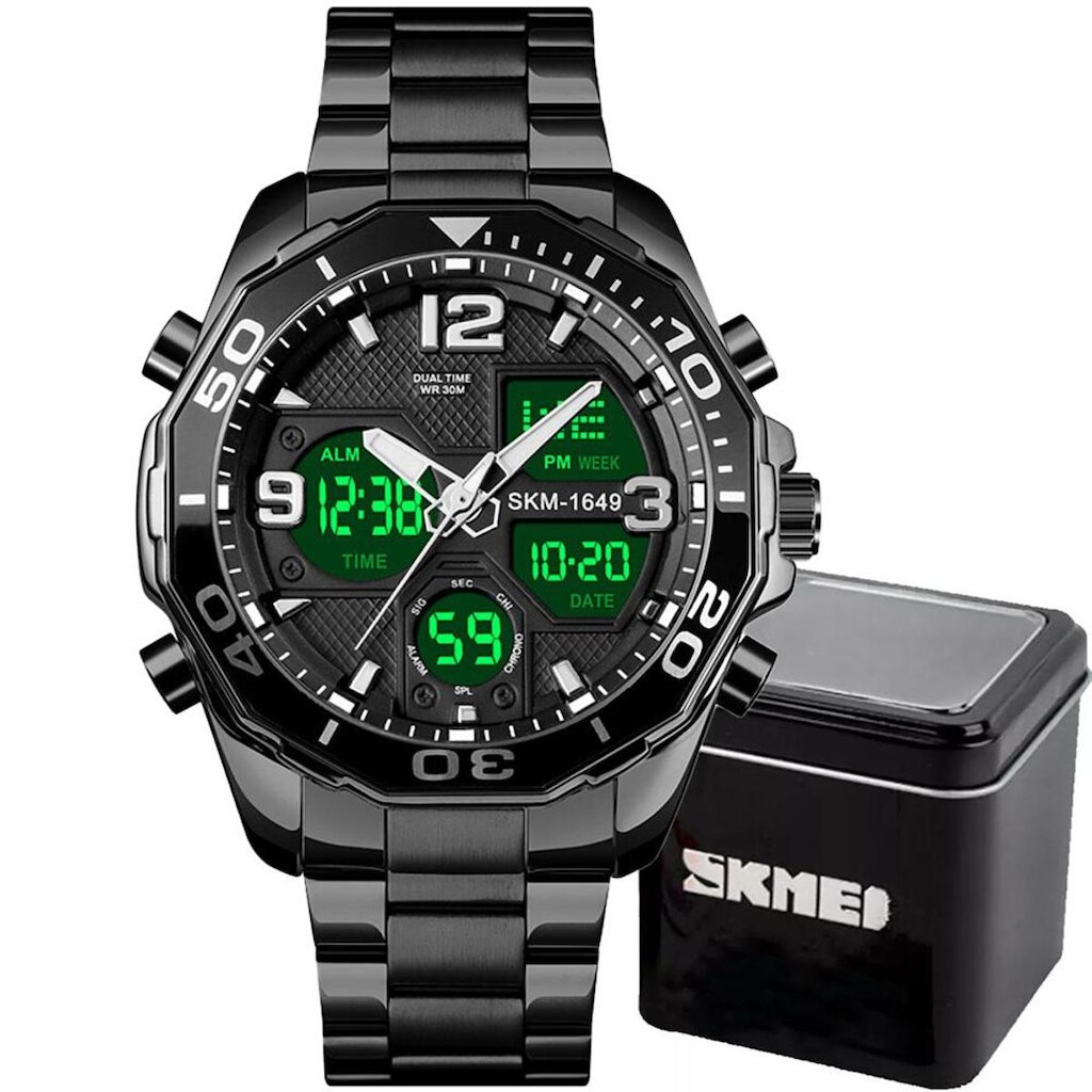 Relógio Masculino Skmei 1649 Anadigital Esporte Casual Luxo