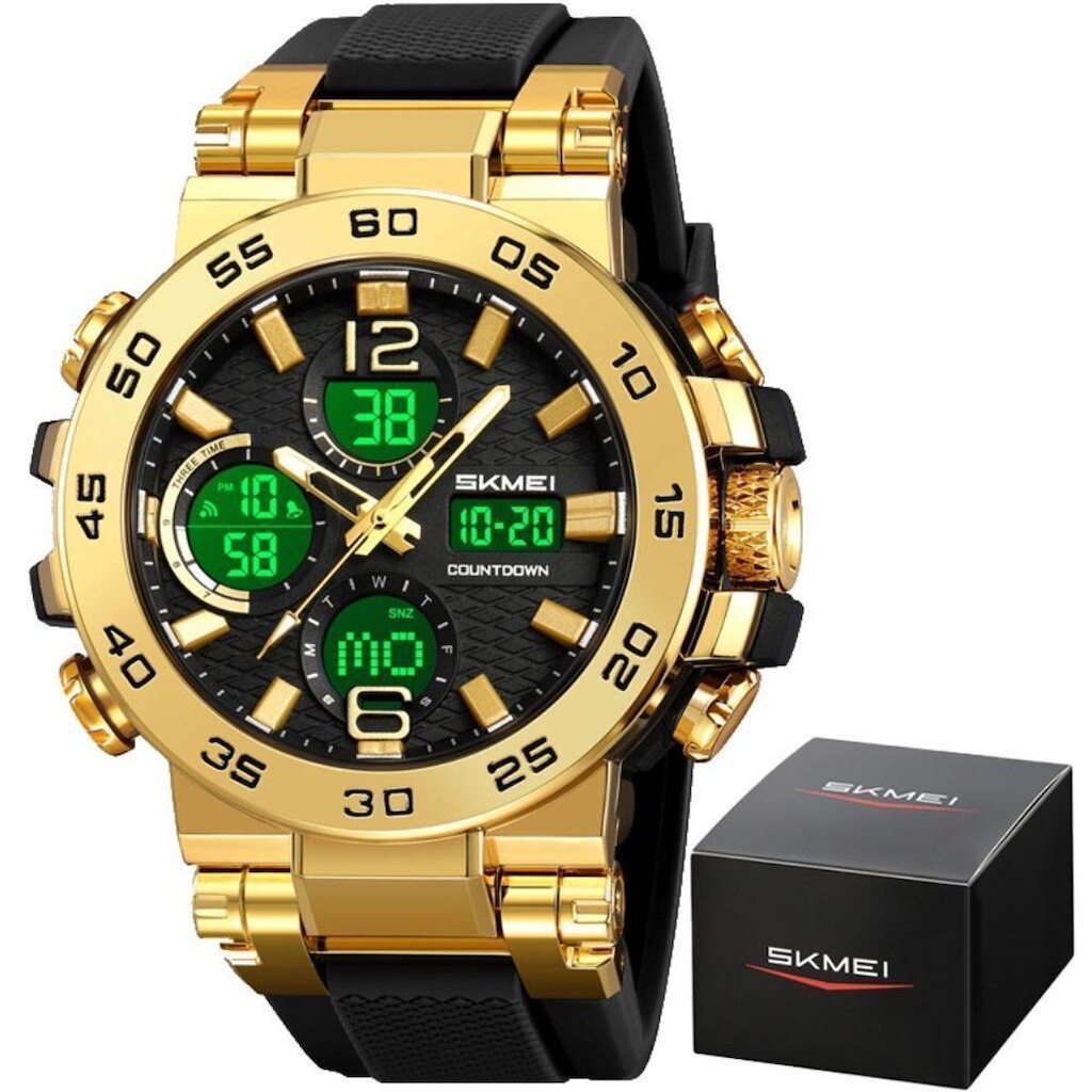 Relógio Masculino Skmei 2499 Á Prova D'água 50m Digital Esportivo Shock