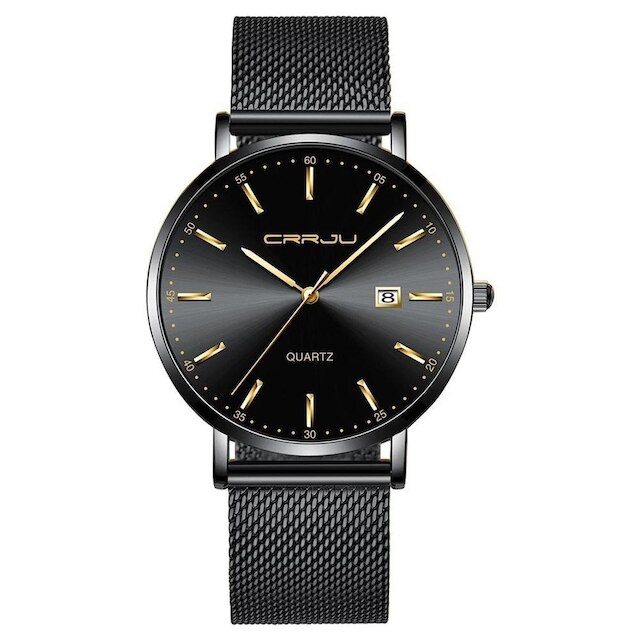 Relógio Masculino Social Casual De Luxo Analógico Metal Data