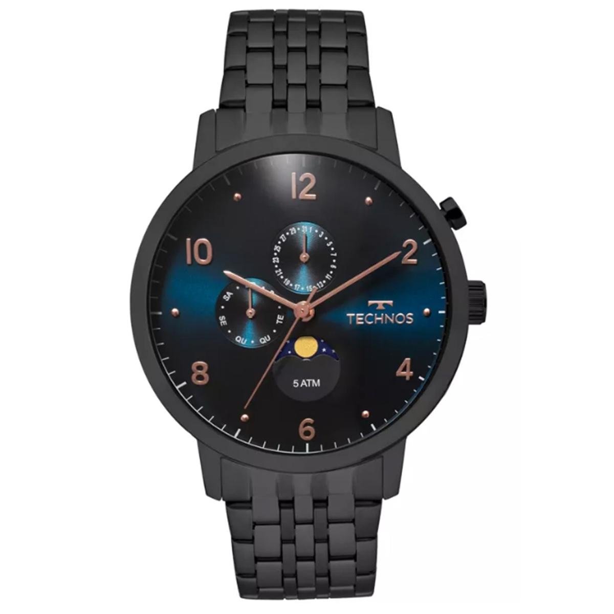 Relógio Masculino Technos Analógico Golf 6P21aa/4P - Preto Menor preço em Relógio Masculino Technos Analógico Golf 6P21aa/4P - Preto