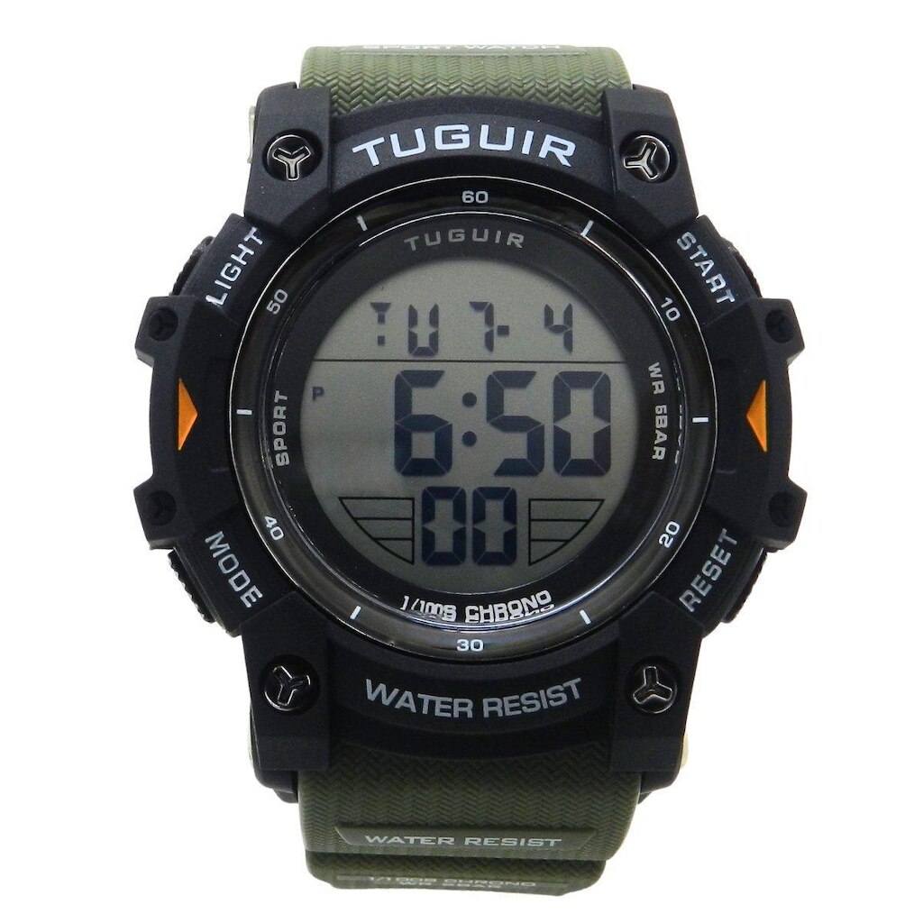 Relógio Masculino Tuguir Digital TG30455 Preto e Verde