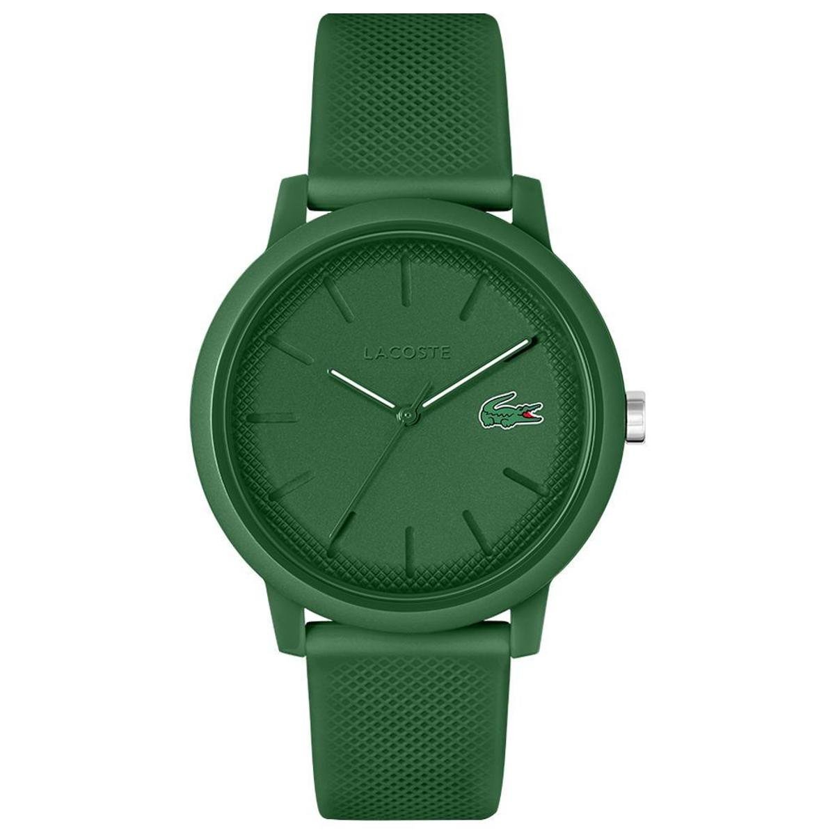 Relógio Men’s Lacoste.12.12 Masculino Borracha Verde - Verde Menor preço em Relógio Men’s Lacoste.12.12 Masculino Borracha Verde - Verde