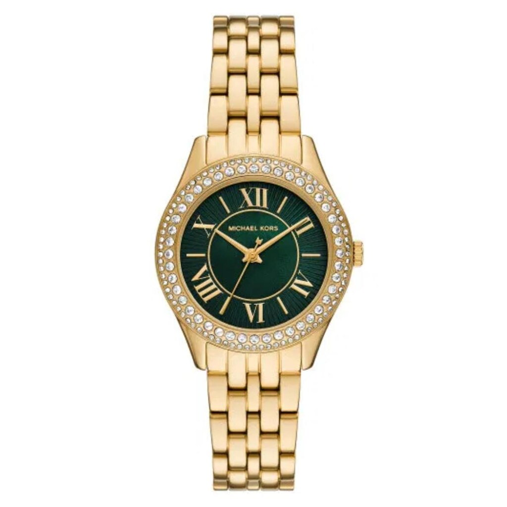 Relógio Michael Kors Feminino Harlowe MK4870/1VN Dourado Mostrador Verde