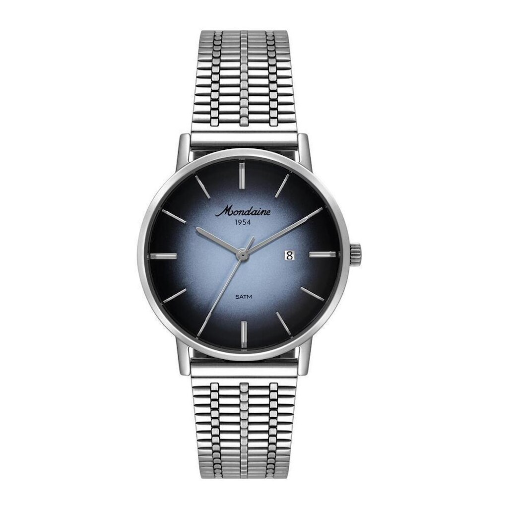 Relogio Mondaine Masculino Ref: 32888g0mvna5 Clássico Aço 1954 Prateado