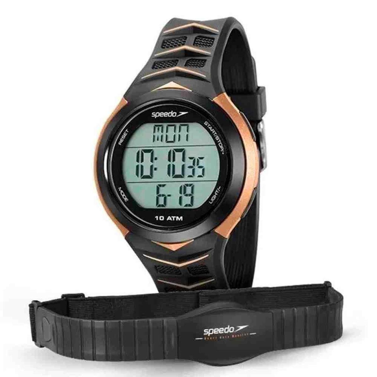 Relógio Monitor Cardíaco Speedo Contador Passos 80621G0EVNP3 - Preto Menor preço em Relógio Monitor Cardíaco Speedo Contador Passos 80621G0EVNP3 - Preto