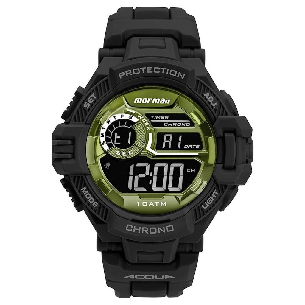 Relógio Mormaii Masculino Action Preto - MO1134AB/8V MO1134AB/8V