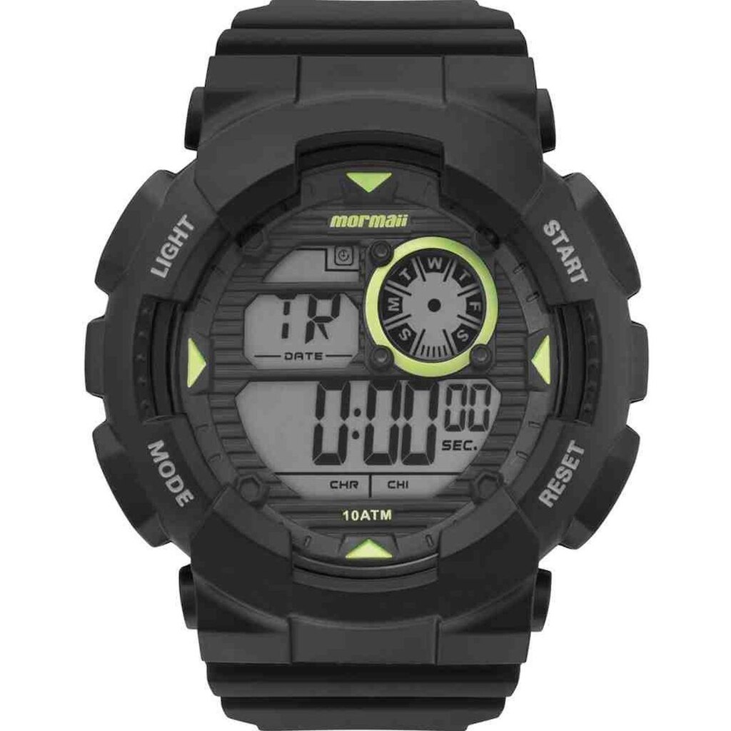 Relógio Preto Masculino Mormaii Wave MO3415/8C