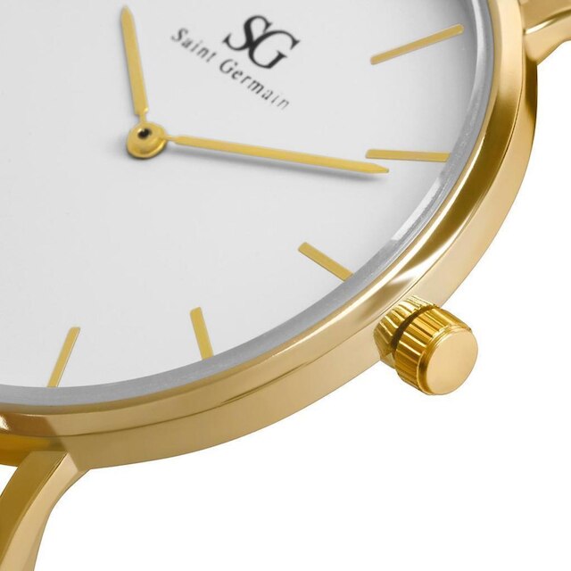 Relógio Saint Germain Brand Chelsea Gold 32Mm Feminino