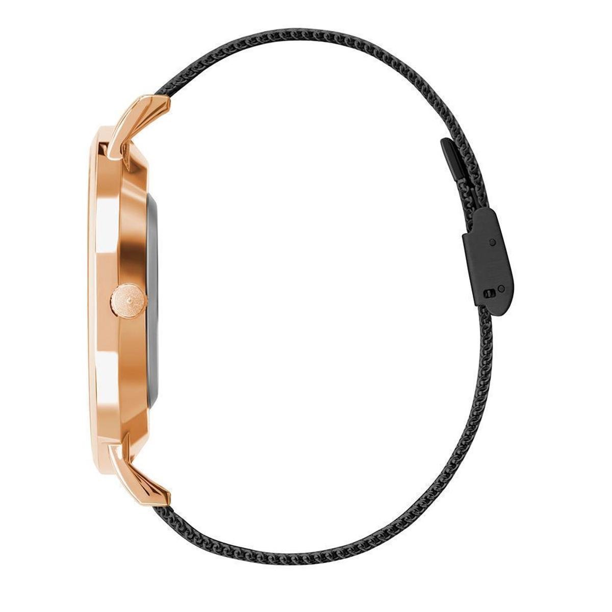 Relógio Saint Germain Brand Houston Rosé Gold 32Mm Feminino Preto