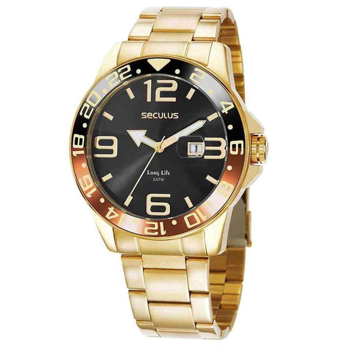 Seculus Relogios Relógio Seculus Masculino 44012GPSVDA2 | Zattini