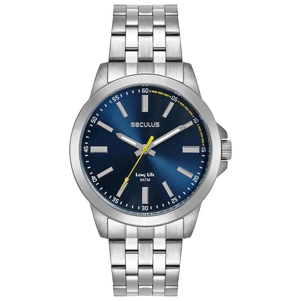 Relógio Seculus Masculino Analógico Mostrador Azul 44295G0SVNA2