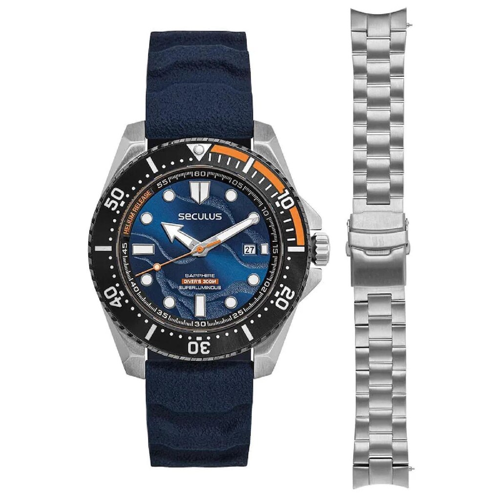 Relógio Seculus S300 Diver Automático 77371G0SVNU1 45mm