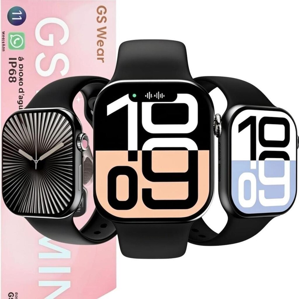 Relógio Smartwatch Gs11 Mini 42mm Series 11 a Prova D'Água IP68 Super Amoled 2025 GS Wear Original