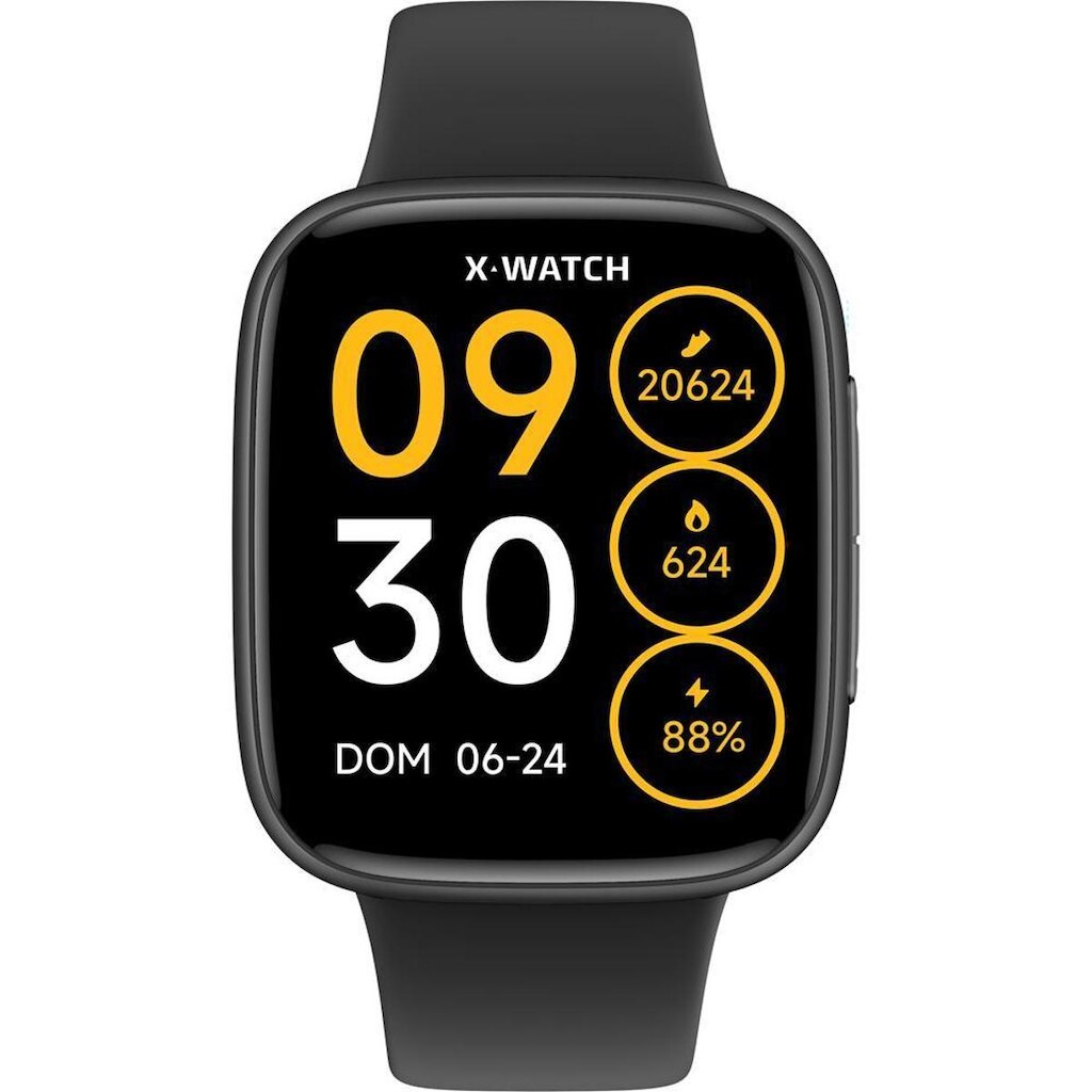 Relógio Smartwatch X-Watch Ref: Xswuqpi012 Pxpx Black Xs-1 Pro Amoled