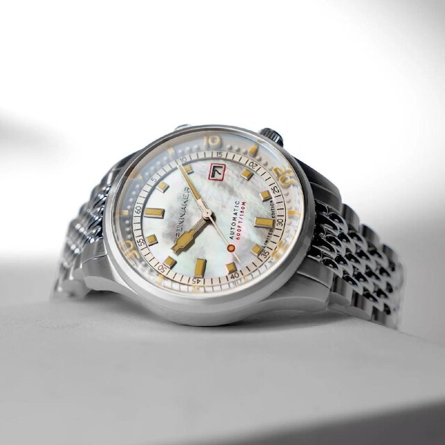 Relógio Spinnaker Bradner Pearl Diver Automático Edição Limitada Pearl Essence SP-5158-22