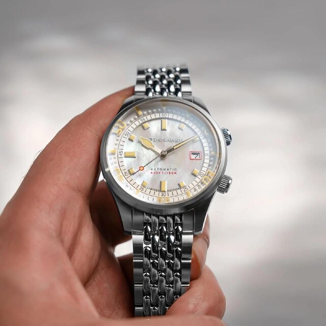 Relógio Spinnaker Bradner Pearl Diver Automático Edição Limitada Pearl Essence SP-5158-22