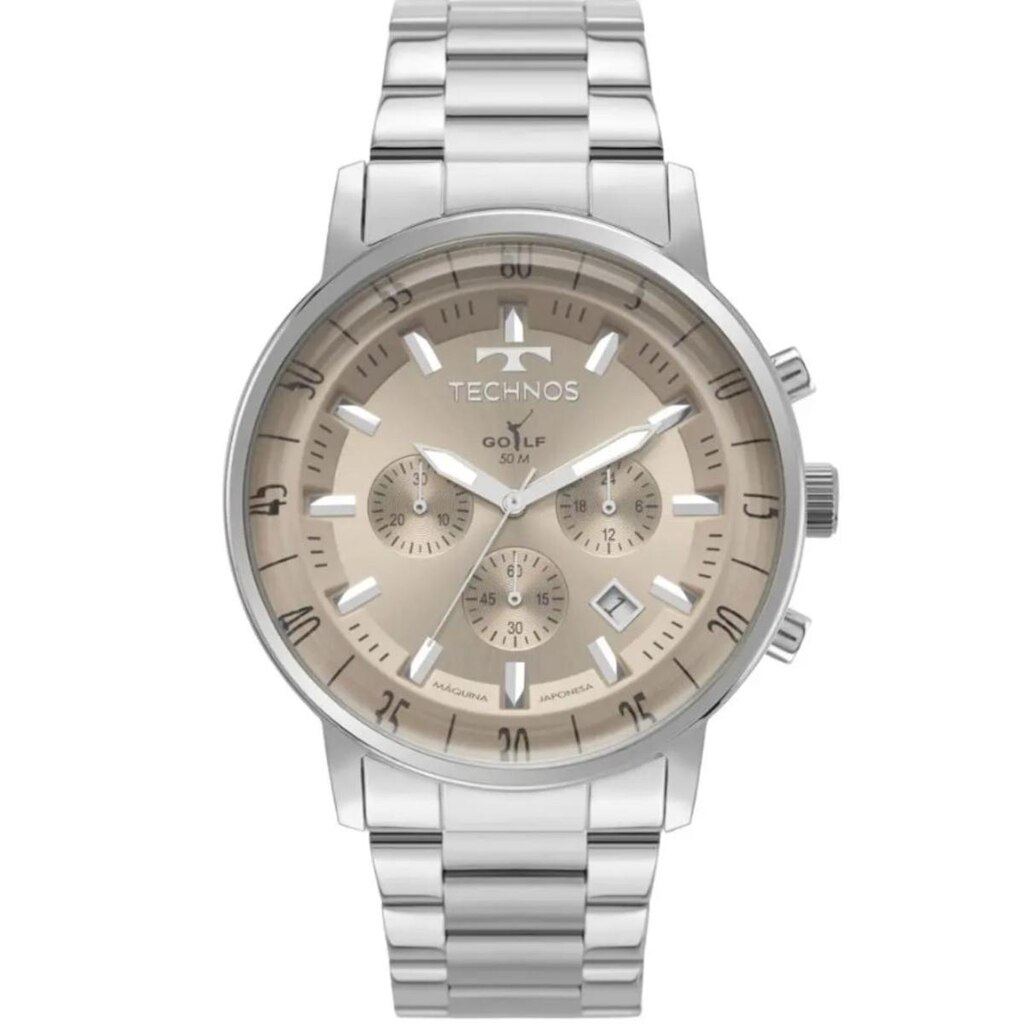 Relógio Technos Masculino Golf JS25BEF/1X 44mm Aço Inox