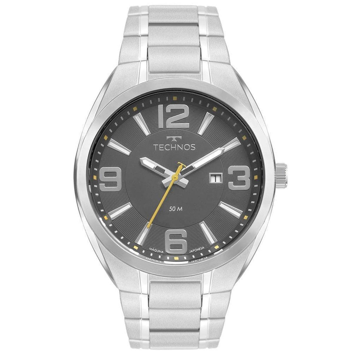 Relógio Technos Masculino Skymaster Prata - 2117LEW/1F 2117LEW/1F - Prata Menor preço em Relógio Technos Masculino Skymaster Prata - 2117LEW/1F 2117LEW/1F - Prata