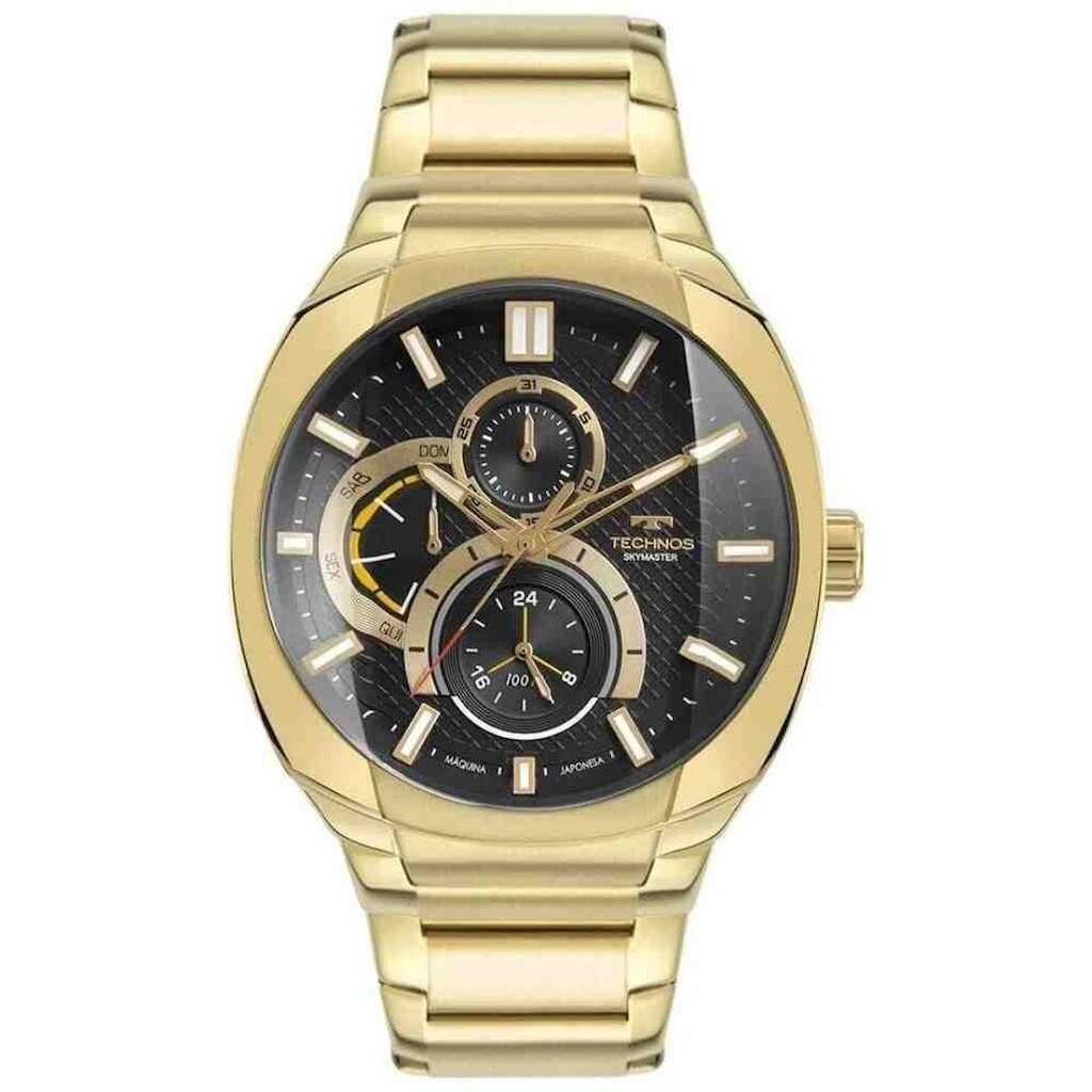 Relógio Technos Skymaster Analógico Dourado Masculino 6P27DX/1P
