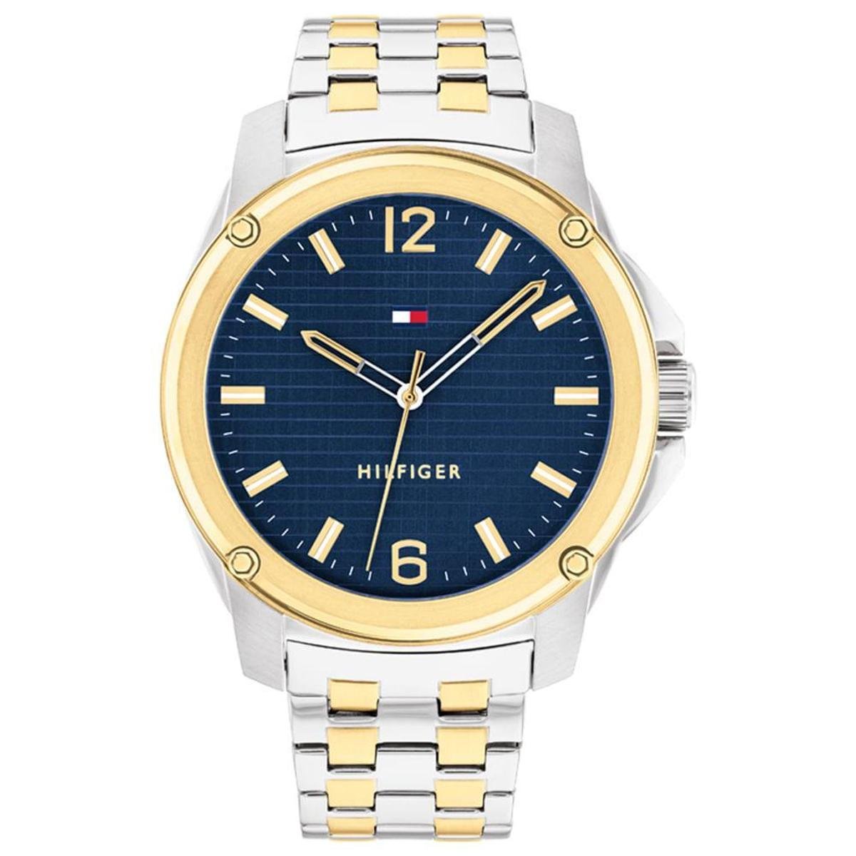 Relógio Tommy Hilfiger Masculino Aço Prateado e Dourado 1710507
