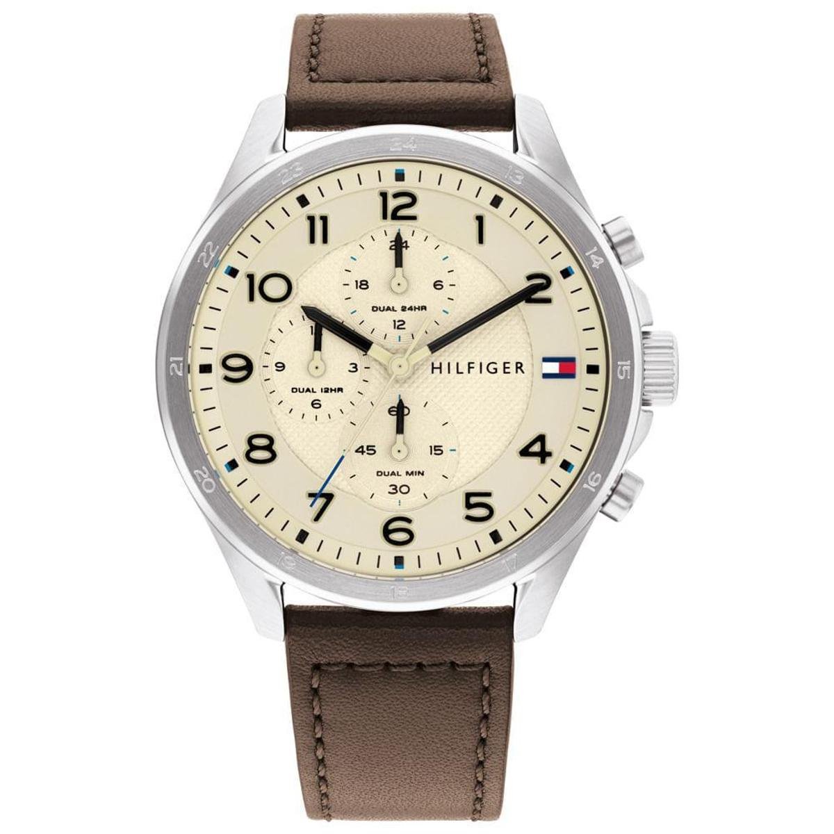 Relógio Tommy Hilfiger Masculino Couro Marrom 1792003