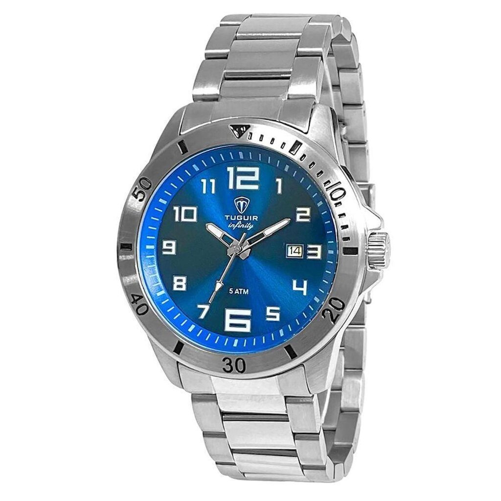 Relógio Tuguir Masculino Analogico Infinity Prata TGI37010