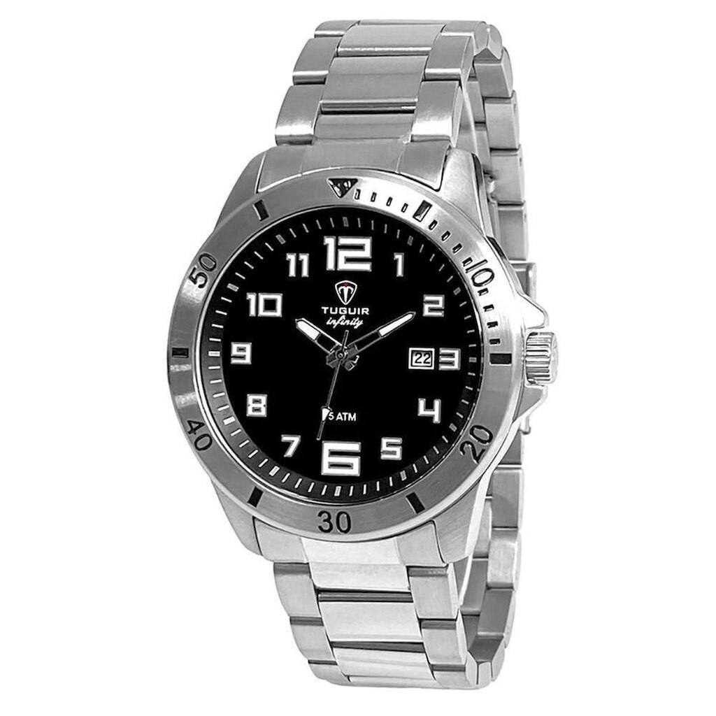 Relógio Tuguir Masculino Analogico Infinity Prata TGI37011