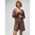 Robe Hering Manga Longa Em Tricô Feminino - Marrom