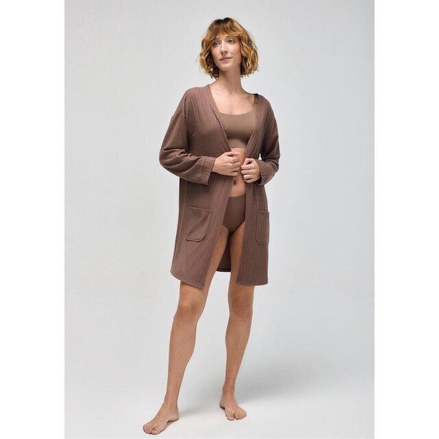 Robe Hering Manga Longa Em Tricô Feminino