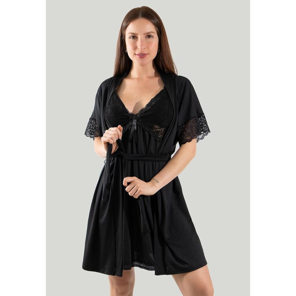 Robe Romantic Com Renda