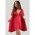 Robe Romantic Com Renda - Vermelho