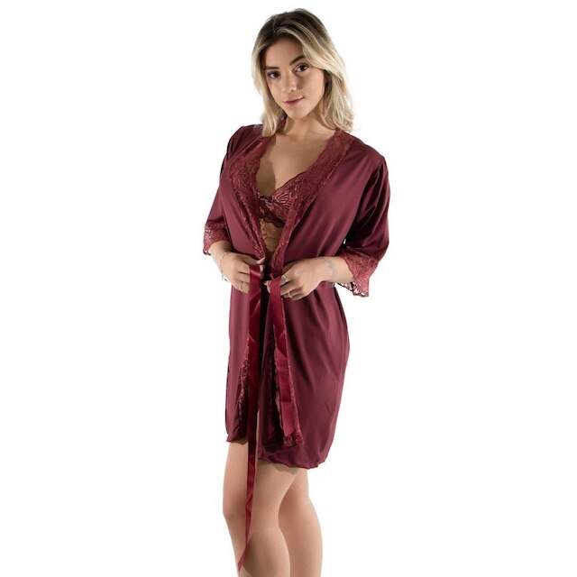Robe Romantic Com Renda