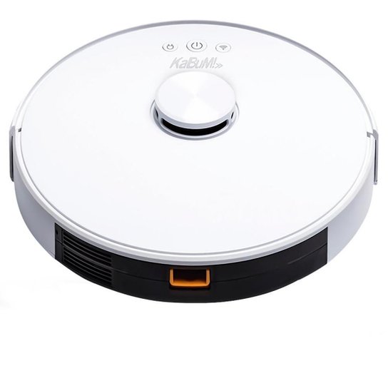 Robô Aspirador e Passa Pano KABUM! smart 700,5 Modos de Limpeza Base de Carregamento Bivolt KBSF006