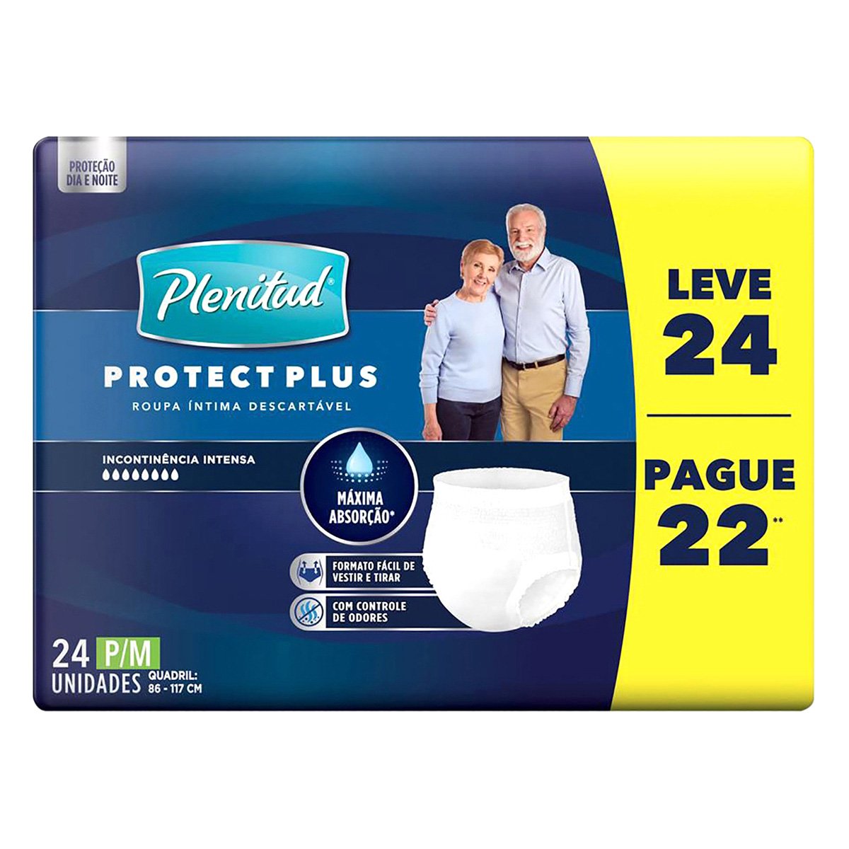 Roupa Íntima Descartável Tam. P/M Plenitud Protect Plus 24 Unidades - Branco é ruim? Roupa Íntima Descartável Tam. P/M Plenitud Protect Plus 24 Unidades - Branco é boa?