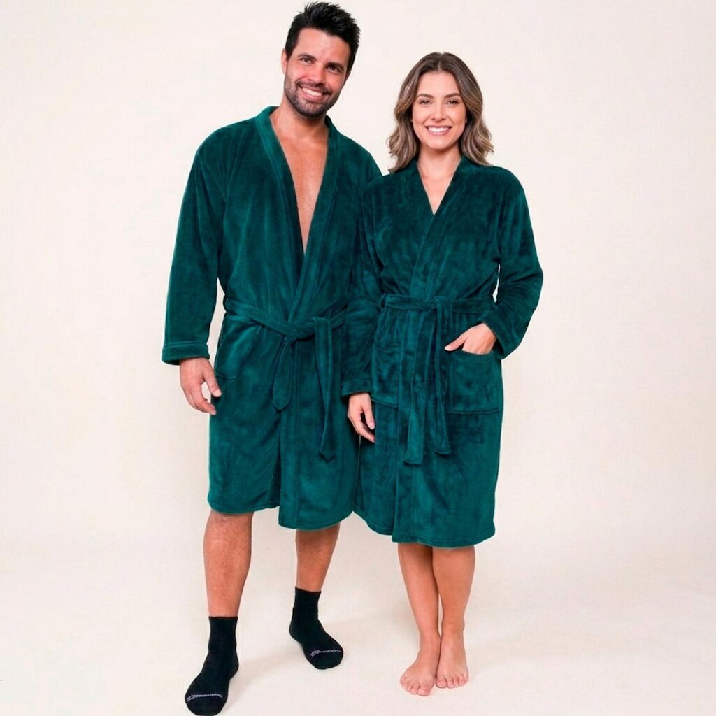 Roupão Adulto Benévola Premium Antialérgico Unissex Confortável Macio Luxo Frio Quentinho Original