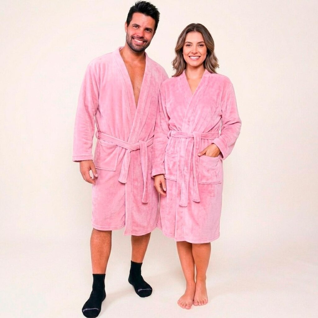 Roupão Adulto Benévola Premium Antialérgico Unissex Confortável Macio Luxo Frio Quentinho Original