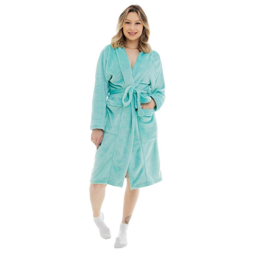 ROUPAO FEMININO ADULTO FLEECE LISO