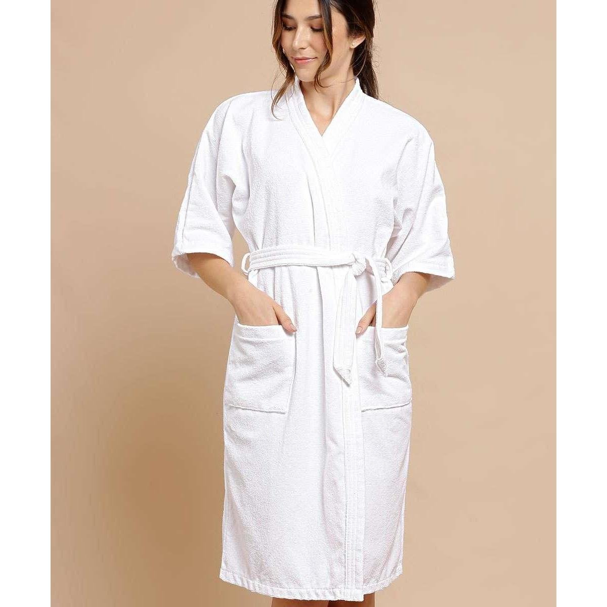 Roupão Feminino Aveludado Santorini Lepper - Branco Menor preço em Roupão Feminino Aveludado Santorini Lepper - Branco